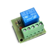 Relekortti 12 VDC, 1 rele vaihtokoskettimella ja tilatieto led