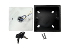 Avainkytkin AK33P, 3-asentoinen, pinta-asennukseen, ruostumaton teräs