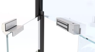 GZ-300 Asennuskulma Ner 3000LR magneetille kun ovi ja karmi lasia