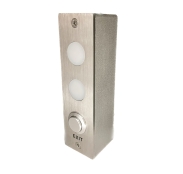 MV-250P Merkkivaloyksikkö ledeillä ja poistumispainikkeella, pinta-asennukseen