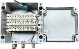 AKR160G 30-parinen kytkentäkotelo, Krone LSA, alumiinia IP66